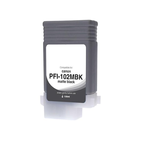 Cig WF Non-OEM New Matte Black Wide Format Ink Cartridge for Canon PFI-102 0894B001 WCPFI102MB